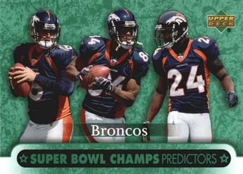 2007 Upper Deck - Predictors: Super Bowl Champs #SBP-10 Denver Broncos Front