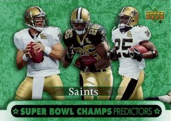 2007 Upper Deck - Predictors: Super Bowl Champs #SBP-20 New Orleans Saints Front