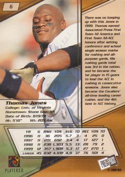 2000 Press Pass #6 Thomas Jones Back