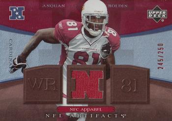 2007 Upper Deck Artifacts - AFC/NFC Apparel Red #NFC-AB Anquan Boldin Front
