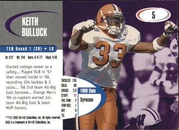 2000 SAGE #5 Keith Bulluck Back