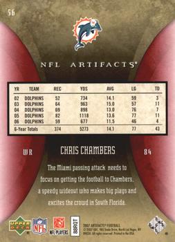 2007 Upper Deck Artifacts - Red #56 Chris Chambers Back