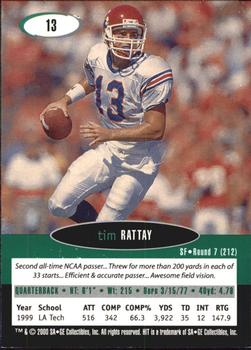 2000 SAGE HIT #13 Tim Rattay Back
