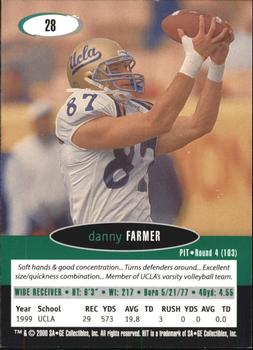 2000 SAGE HIT #28 Danny Farmer Back