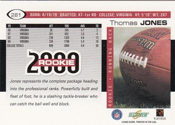 2000 Score #281 Thomas Jones Back
