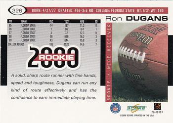 2000 Score #326 Ron Dugans Back