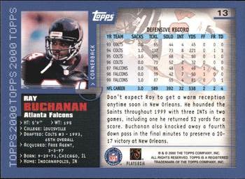 2000 Topps #13 Ray Buchanan Back
