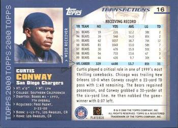 2000 Topps #16 Curtis Conway Back