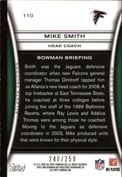 2008 Bowman - Orange #110 Mike Smith Back