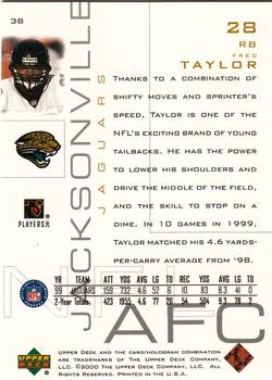 2000 Upper Deck Pros & Prospects #38 Fred Taylor Back