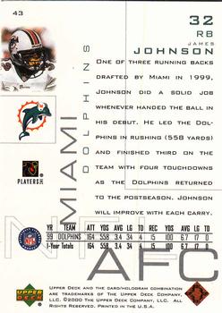 2000 Upper Deck Pros & Prospects #43 James Johnson Back