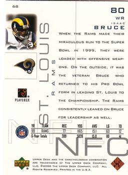 2000 Upper Deck Pros & Prospects #68 Isaac Bruce Back