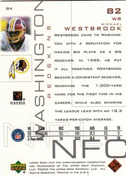 2000 Upper Deck Pros & Prospects #84 Michael Westbrook Back