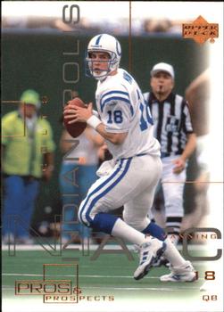 2000 Upper Deck Pros & Prospects #34 Peyton Manning Front
