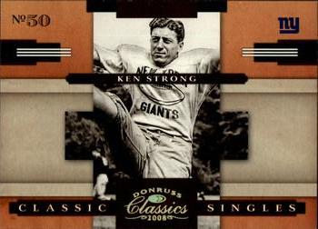 2008 Donruss Classics - Classic Singles Gold #CS-11 Ken Strong Front
