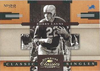 2008 Donruss Classics - Classic Singles Gold #CS-20 Bobby Layne Front