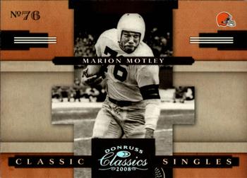 2008 Donruss Classics - Classic Singles Silver Holofoil #CS-12 Marion Motley Front