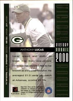 2000 Upper Deck Victory #272 Anthony Lucas Back