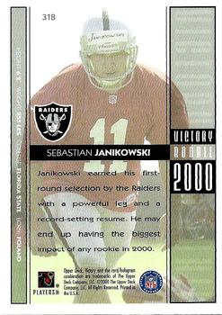 2000 Upper Deck Victory #318 Sebastian Janikowski Back