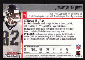 2001 Bowman Chrome #46 Jimmy Smith Back