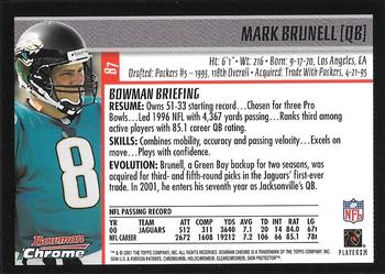 2001 Bowman Chrome #87 Mark Brunell Back