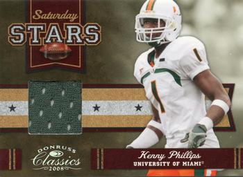 2008 Donruss Classics - Saturday Stars Jerseys #SS-16 Kenny Phillips Front