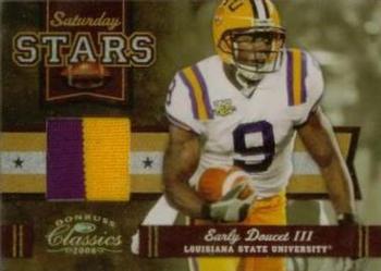 2008 Donruss Classics - Saturday Stars Jerseys Prime #SS-9 Early Doucet III Front