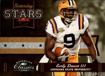 2008 Donruss Classics - Saturday Stars Silver Holofoil #SS-9 Early Doucet III Front