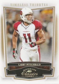 2008 Donruss Classics - Timeless Tributes Gold #2 Larry Fitzgerald Front