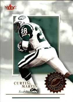 2001 Fleer Authority #4 Curtis Martin Front