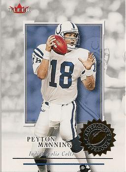 2001 Fleer Authority #21 Peyton Manning Front