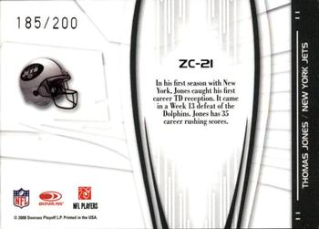 2008 Donruss Elite - Zoning Commission Red #ZC-21 Thomas Jones Back