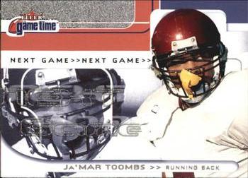 2001 Fleer Game Time #122 Ja'Mar Toombs Front