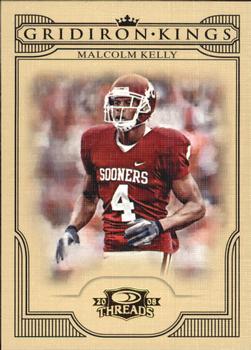 2008 Donruss Threads - College Gridiron Kings #CGK-45 Malcolm Kelly Front