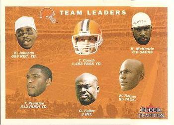 2001 Fleer Tradition #377 Cleveland Browns Team Leaders Front