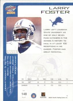 2001 Pacific #148 Larry Foster Back