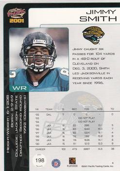 2001 Pacific #198 Jimmy Smith Back