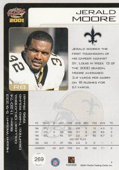 2001 Pacific #269 Jerald Moore Back