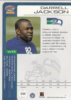 2001 Pacific #398 Darrell Jackson Back