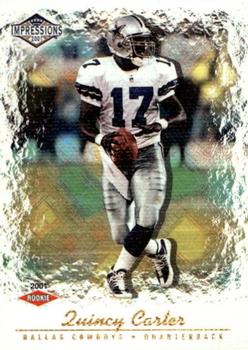 2001 Pacific Canvas Impressions #168 Quincy Carter Front