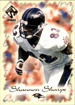 2001 Pacific Private Stock #9 Shannon Sharpe Front