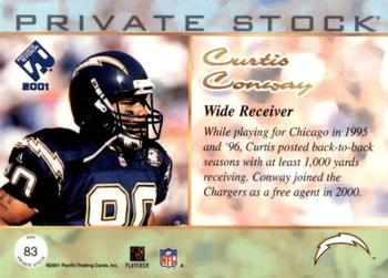 2001 Pacific Private Stock #83 Curtis Conway Back