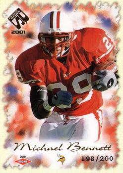 2001 Pacific Private Stock #139 Michael Bennett Front
