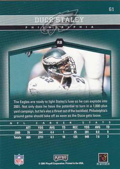 2001 Playoff Honors #61 Duce Staley Back