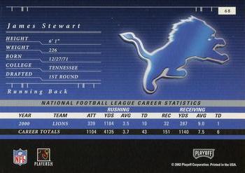 2001 Playoff Preferred #68 James Stewart Back