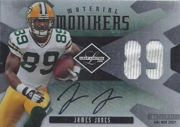 2008 Leaf Limited - Material Monikers Jersey Number #MM-14 James Jones Front