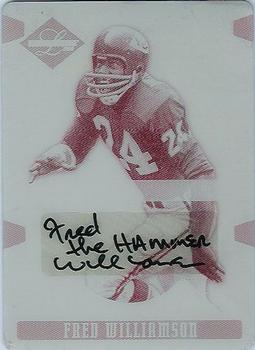2008 Leaf Limited - Printing Plates Magenta #135 Fred Williamson Front