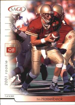 2001 SAGE #20 Tim Hasselbeck Front