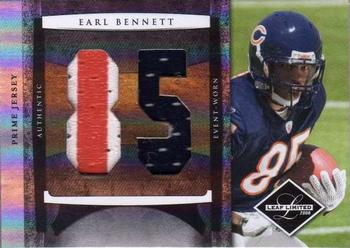 2008 Leaf Limited - Rookie Jumbo Jerseys Jersey Number Prime #8 Earl Bennett Front
