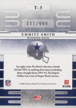 2008 Leaf Limited - Team Trademarks #T-3 Emmitt Smith Back